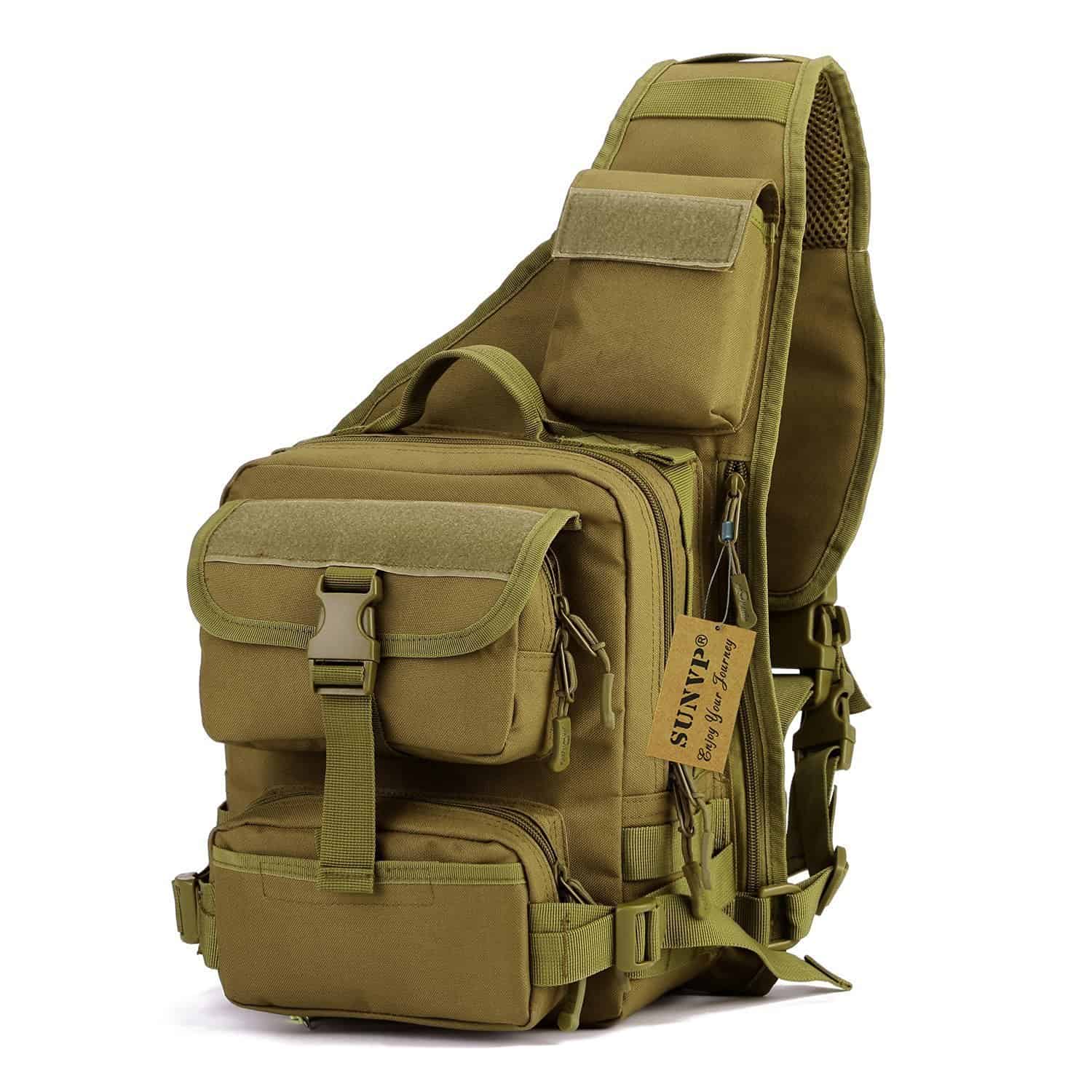 SUNVP Tactical Military Daypack Sling Chest Pack Bag